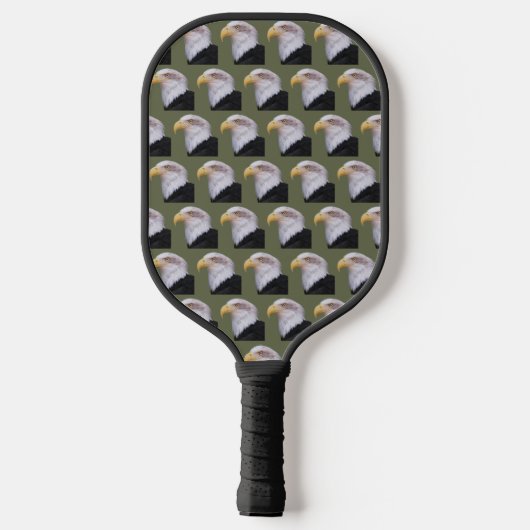 Amerikaanse kale adelaar hoofd patroon pickleball paddle (Achterkant)