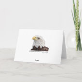 Amerikaanse kale adelaar kerst Kaart (Achterkant)