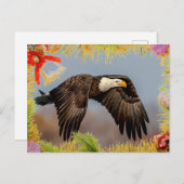 Amerikaanse kale adelaar kerst Kaart (Voorkant / Achterkant)