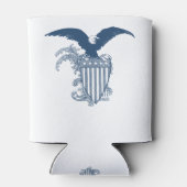  Amerikaanse Kale Eagle Stars Stripes Shield Blikjeskoeler (Achterkant)