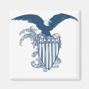  Amerikaanse Kale Eagle Stars Stripes Shield Magneet