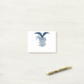 Amerikaanse Kale Eagle Stars Stripes Shield Post-it® Notes (Op bureau)