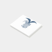 Amerikaanse Kale Eagle Stars Stripes Shield Post-it® Notes (Schuin)