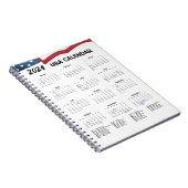 Amerikaanse kalender 2024 notitieboek (Rechterzijde)