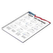 Amerikaanse kalender 2024 notitieboek (Linkerzijde)