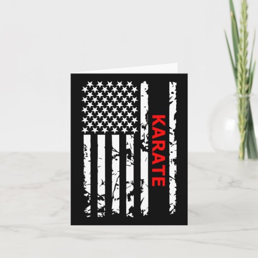 Amerikaanse Karate Kaart (Voorkant)