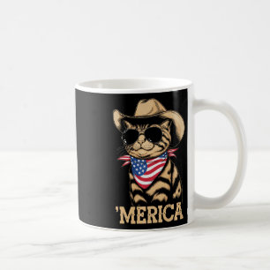 Amerikaanse kat Patriottische Amerikaanse vlag Cow Koffiemok