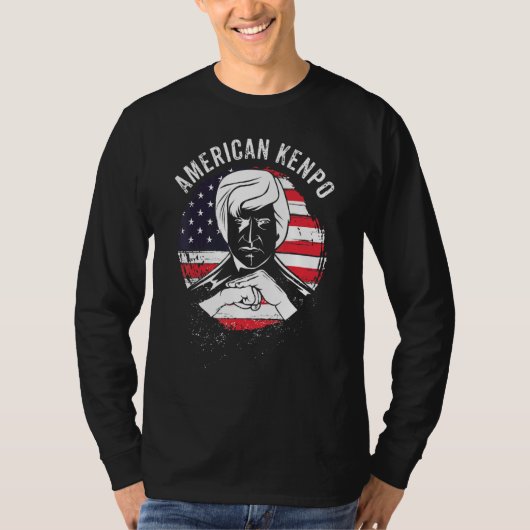 Amerikaanse Kenipo Karate Martial Arts Training Be T-shirt (Voorkant)
