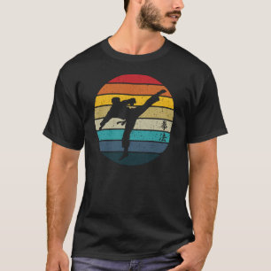 Amerikaanse kenpo karate retro sunset - karateka g t-shirt