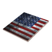 Amerikaanse keramische foto-tegel tegeltje (Zijkant)