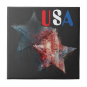 Amerikaanse keramische tegel tegeltje (Voorkant)