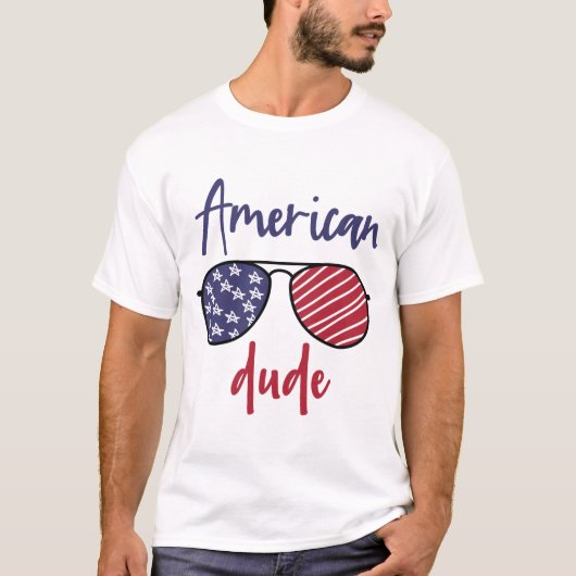 Amerikaanse Kerel Patriottisch T-shirt (Voorkant)