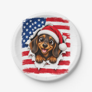 Amerikaanse Kerst Doedel Papieren Bordje