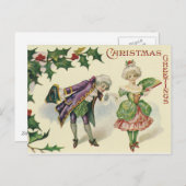 AMERIKAANSE KERST KAART. FEESTDAGENKAART (Voorkant / Achterkant)