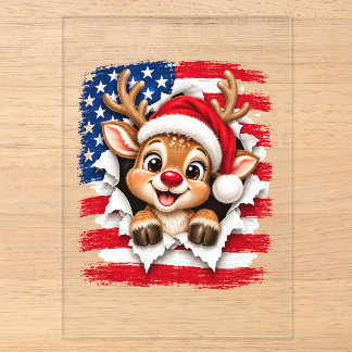 Amerikaanse Kerst Rendieren Acryl Uitnodigingen