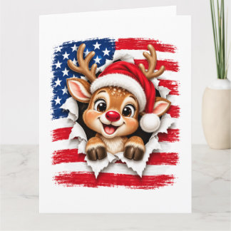 Amerikaanse Kerst Rendieren Kaart