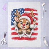 Amerikaanse Kerst Rendieren Tissuepapier (Craft)