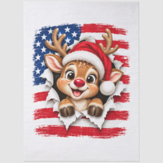 Amerikaanse Kerst Rendieren Tissuepapier
