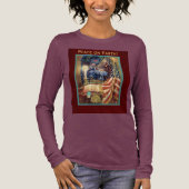 Amerikaanse Kerst Tri-Blend Shirt (Voorkant)