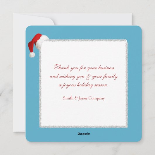 Amerikaanse kerstboom op het strand feestdagenkaart (Achterkant)