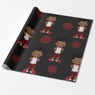 Amerikaanse kerstcadeautje cadeaupapier
