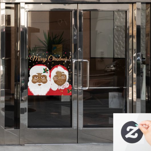 Amerikaanse kerstfeestdag in Afrika Raamsticker (Kantoordeur)