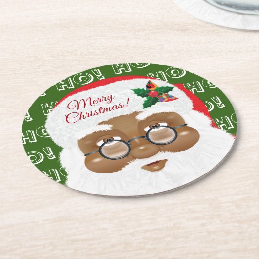 Amerikaanse kerstfeestdag Rou Ronde Kartonnen Onderzetter (Gebogen)