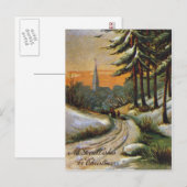 AMERIKAANSE KERSTKAART. Laat - 19 Theeuw Feestdagenkaart (Voorkant / Achterkant)