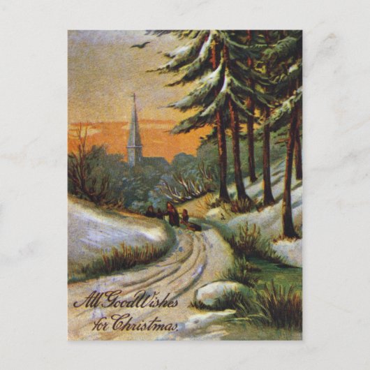 AMERIKAANSE KERSTKAART. Laat - 19 Theeuw Feestdagenkaart (Voorkant)