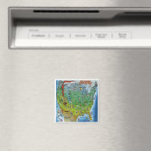 Amerikaanse kerstkaart magneet (Insitu (Vaatwasser))