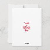 Amerikaanse kerstkaart met sneeuwman (Achterkant)