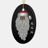 Amerikaanse kerstkerstkerstkerstman, aangepast keramisch ornament (Links)