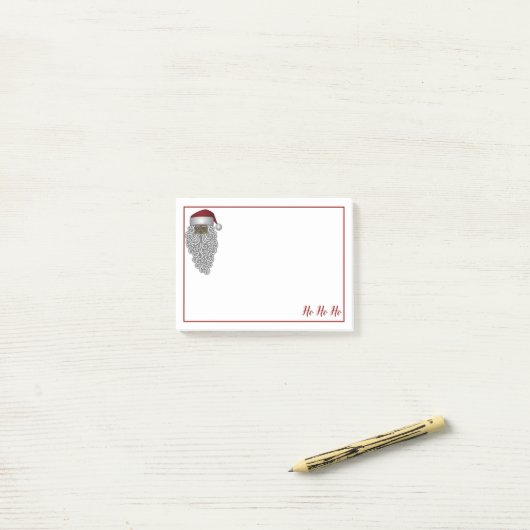 Amerikaanse kerstkerstman post-it® notes (Op bureau)