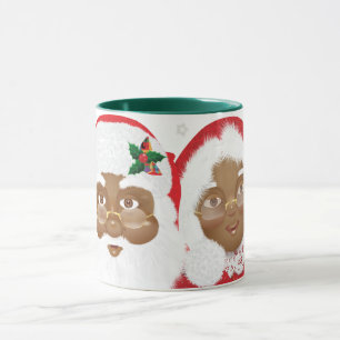 Amerikaanse Kerstman en mevrouw Claus Kerstmis Mok