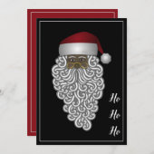 Amerikaanse kerstman feestdagenkaart (Voorkant / Achterkant)