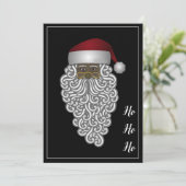 Amerikaanse kerstman feestdagenkaart (Staand voorkant)