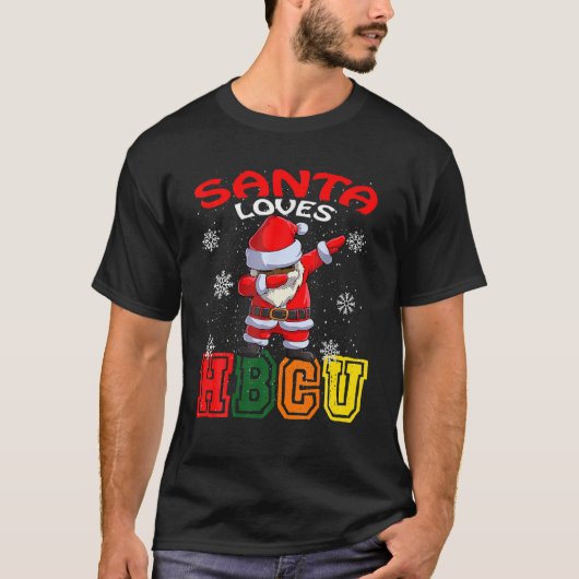 Amerikaanse kerstman HBCU Kerstmis 2021 T-shirt (Voorkant)