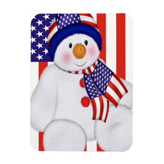 Amerikaanse kerstman magneet (Verticaal)