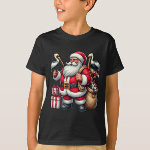 Amerikaanse Kerstman met Pelican Cadeau Xmas T-shirt