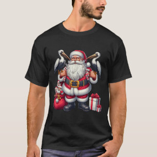 Amerikaanse Kerstman met Pelican Cadeau Xmas T-shirt