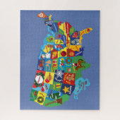 Amerikaanse kerstman — puzzel (Verticaal)