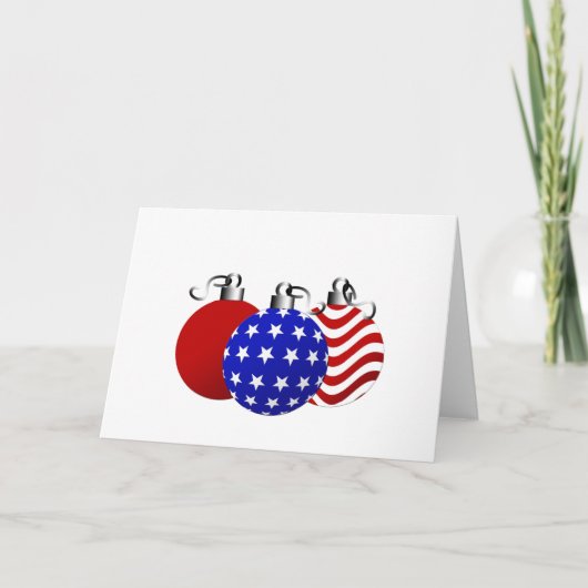 Amerikaanse Kerstmis Feestdagen Kaart (Voorkant)