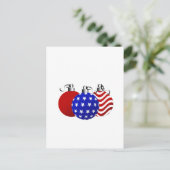 Amerikaanse Kerstmis Feestdagenkaart (Staand voorkant)