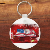 Amerikaanse Kerstmis Sleutelhanger (Voorkant)
