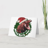 Amerikaanse kerstmorgen feestdagen kaart (Achterkant)