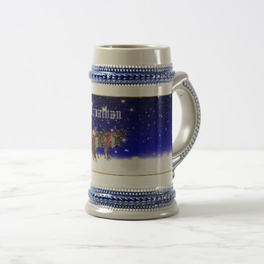 Amerikaanse  Kerststein Bierpul (Voorkant rechts)