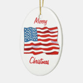 Amerikaanse kerstversiering keramisch ornament (Links)