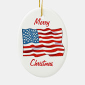Amerikaanse kerstversiering keramisch ornament (Achterkant)