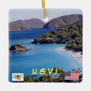 Amerikaanse kerstversiering keramisch ornament