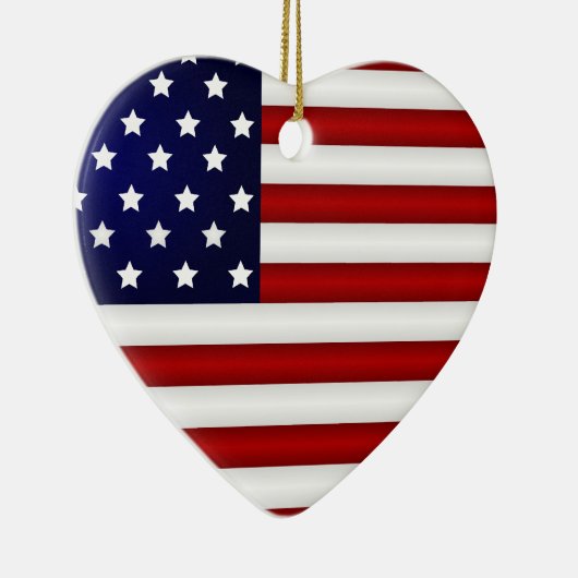 Amerikaanse kerstversiering keramisch ornament (Rechts)